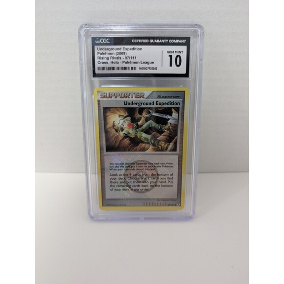 CGC 10 Pokémon TCG Underground Expedition Rising Rivals 97/111 Holo Promo - Picture 1 of 2